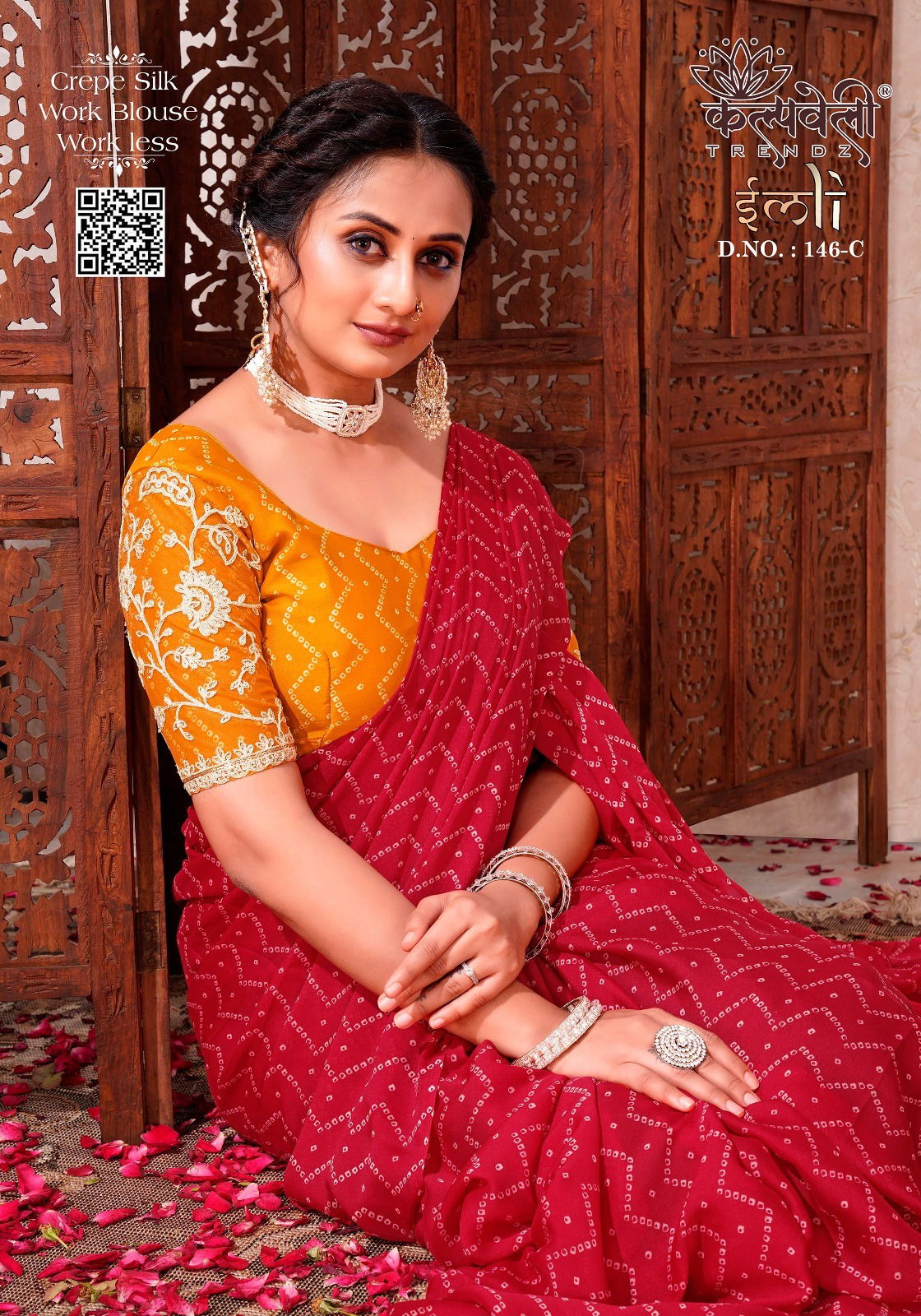 Imli 146 By Kalpatru Printed Crepe Silk Sarees Wholesale Shop In Surat